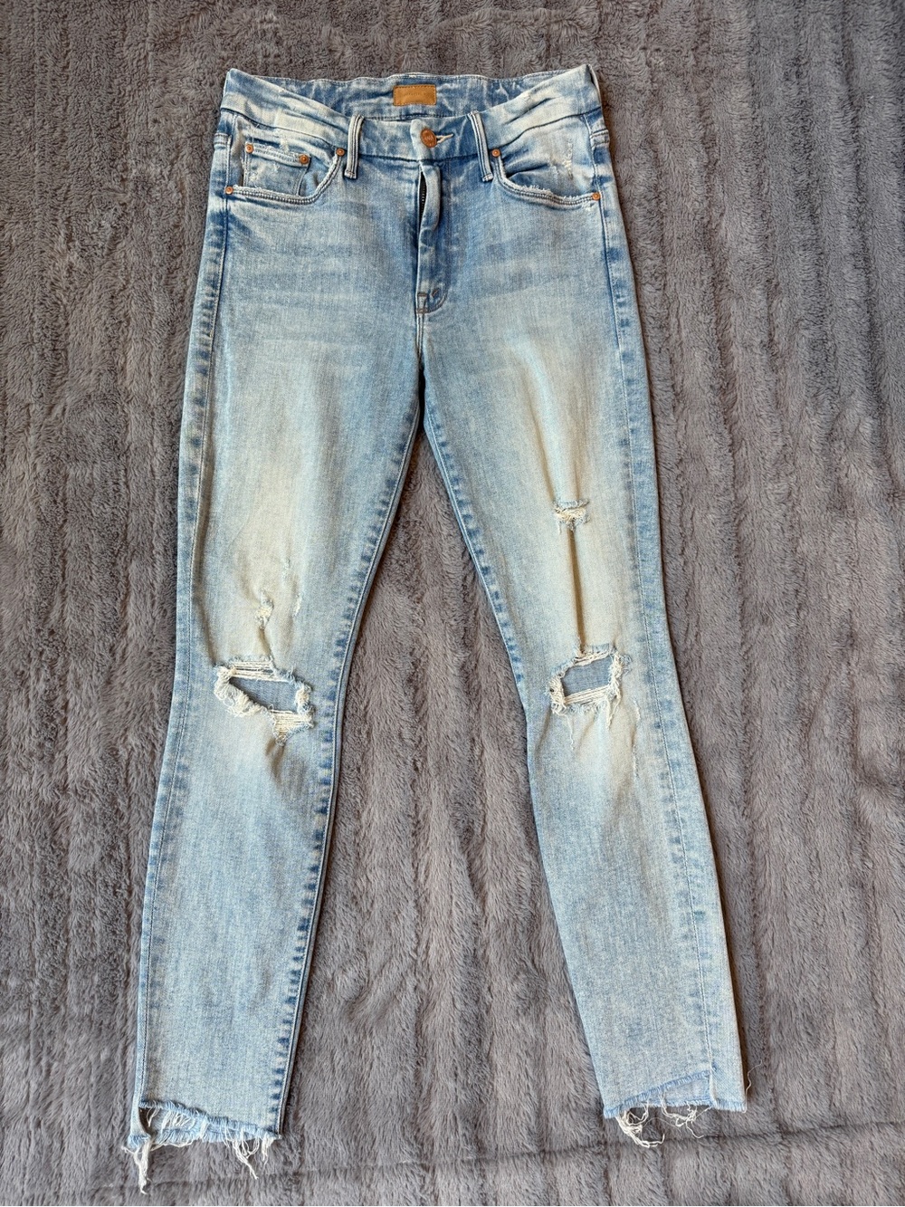 Mother The Looker Ankle Step Fray Jeans Size 26